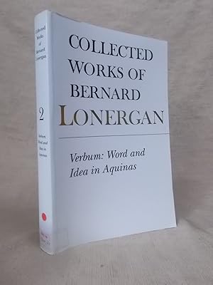 Seller image for COLLECTED WORKS OF BERNARD LONERGAN: VERBUM - WORD AND IDEA IN AQUINAS V. 2 for sale by Gage Postal Books