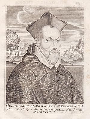 Seller image for "Guilielmus Alanus, S.R.E. Cardinalis" - William Allen (1532 - 1594)Cardinal Bishop Portrait for sale by Antiquariat Steffen Vlkel GmbH