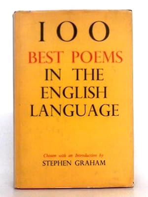 Bild des Verkufers fr 100 Best Poems in the English Language zum Verkauf von World of Rare Books