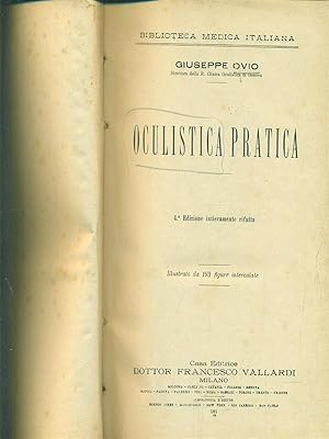 Imagen del vendedor de Oculistica pratica a la venta por Librodifaccia