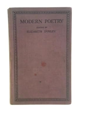 Imagen del vendedor de Modern Poetry a la venta por World of Rare Books