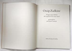 Ossip Zadkine : Vingt eaux-fortes de la guerre de 1914-1918. (French)