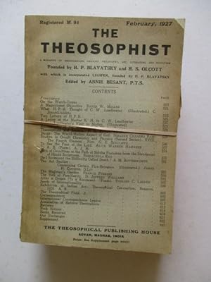 The Theosophist a magazine of Brotherhood, Oriental Philosophy, Art, Literature, and Occultism, 1...