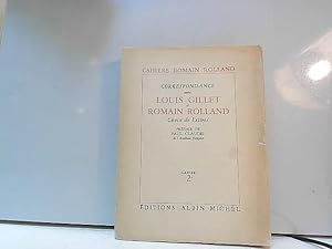 Bild des Verkufers fr Correspondance Entre Louis Gillet Et Romain Rolland, Cahier 2 zum Verkauf von JLG_livres anciens et modernes