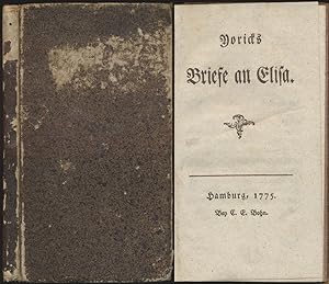 Yorick's Briefe an Elisa. [Deutsche Erstausgabe].