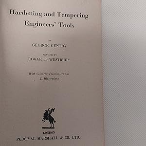 Seller image for Hardening And Tempering Engineers Tools for sale by Cambridge Rare Books