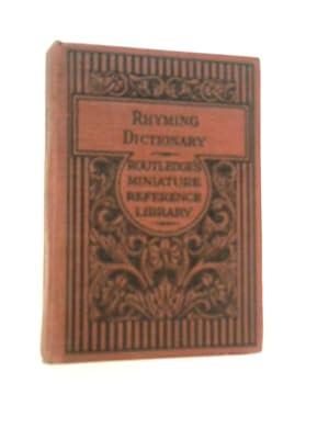 Seller image for A Compact Rhyming Dictionary for sale by World of Rare Books