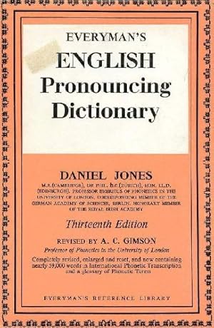 Seller image for EVERYMAN'S ENGLISH PRONOUNCING DICTIONARY for sale by Ammareal