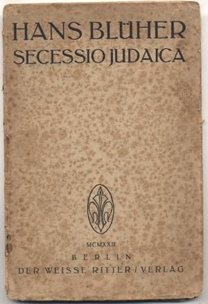 Seller image for Secessio Judaica. for sale by Johann Nadelmann Antiquariat