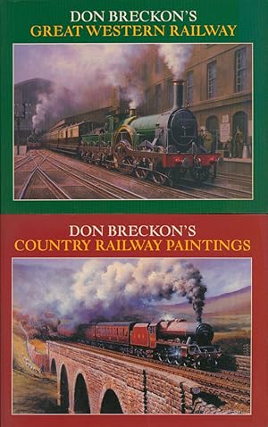 Image du vendeur pour Lot of 2 Don Breckon Books, Railway Paintings & Great Western mis en vente par CorgiPack