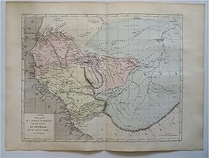 West Africa Mts. of Kong 1855 Guinea Senegal Gambia Niger River Dufour map