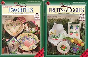 Lot of 2 Donna Dewberry Decorative Painting Books: Favorites & Fruits & Veggies