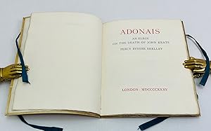 Adonais: An Elegy on the Death of John Keats.