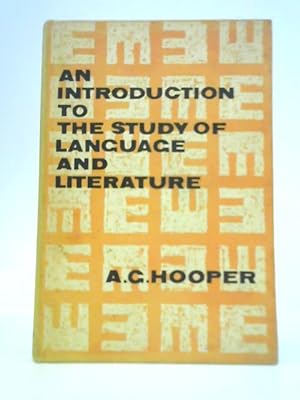 Seller image for An Introduction to the Study of Language and Literature for sale by World of Rare Books
