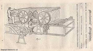Seller image for Messrs. Applegath and Cowper's Printing Press; Vapour Bath; Hydrostatics and Hydraulics; Hints For Preventing The Explosion of Foul Air, &c; Mr. Ottley's Improved Oxy-Hydrogen Blow-Pipe; Carriage to Carry and Lay Down Its Own Rail-Road, etc. Mechanics' Magazine, Museum, Register, Journal and Gazette. Issue No. 157. A complete rare weekly issue of the Mechanics' Magazine, 1826. for sale by Cosmo Books