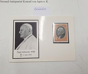 Bild des Verkufers fr Postkarte zum Todestag von Papst Johannes XXIII.: zum Verkauf von Versand-Antiquariat Konrad von Agris e.K.