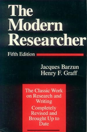 Seller image for The Modern Researcher (Fifth Edition) for sale by Paperback Recycler