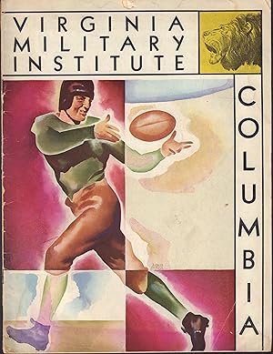 Columbia Football Official Program with Virginia Military Institute