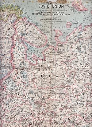 Imagen del vendedor de Western Soviet Union Map, Atlas Plate 45 a la venta por Robinson Street Books, IOBA