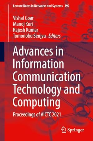 Bild des Verkufers fr Advances in Information Communication Technology and Computing : Proceedings of AICTC 2021 zum Verkauf von AHA-BUCH GmbH