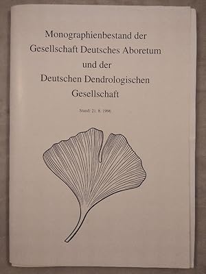Bild des Verkufers fr Monographienbestand der Gesellschaft Deutsches Aboretum und der Deutschen Dendrologischen Gesellschaft. zum Verkauf von KULTur-Antiquariat