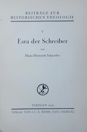 Seller image for Esra der Schreiber. for sale by Antiquariat Bookfarm