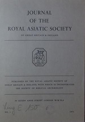 Seller image for Journal of the Royal Asiatic Society. 1971. for sale by Antiquariat Bookfarm