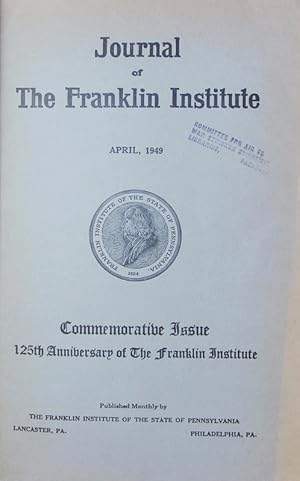 Bild des Verkufers fr Journal of the Franklin Institute. engineering and applied mathematics. zum Verkauf von Antiquariat Bookfarm