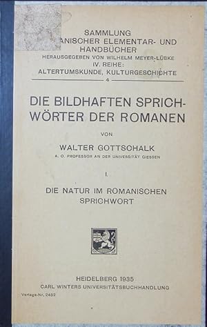 Image du vendeur pour Die Natur im romanischen Sprichwort. mis en vente par Antiquariat Bookfarm