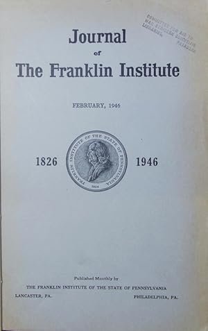 Bild des Verkufers fr Journal of the Franklin Institute. engineering and applied mathematics. zum Verkauf von Antiquariat Bookfarm