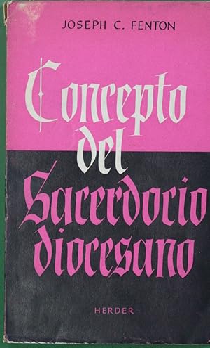 Immagine del venditore per Concepto del sacerdocio diocesano venduto da Librera Alonso Quijano