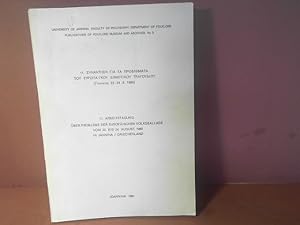 Tagungsprotokoll der 11.Arbeitstagung über Probleme der europäischen Volksballade.