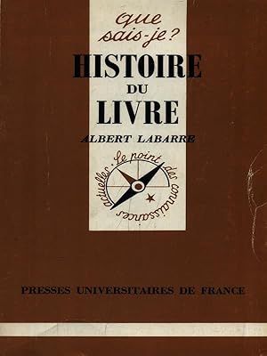 Immagine del venditore per Histoire du livre venduto da Librodifaccia