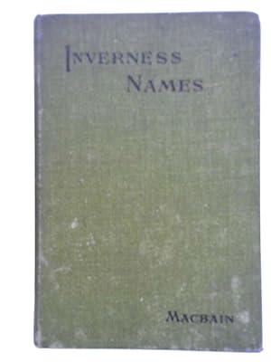 Imagen del vendedor de Personal Names And Surnames Of The Town Of Inverness a la venta por World of Rare Books