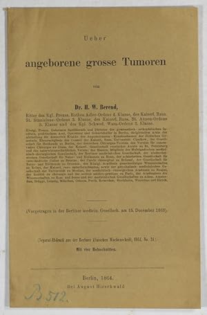 Ueber angeborene grosse Tumoren.