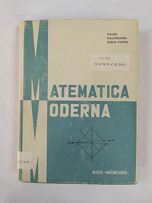 Seller image for Matemtica moderna. for sale by TraperaDeKlaus