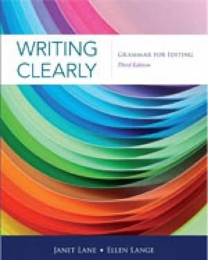 Seller image for Writing Clearly: Grammar for Editing, 3rd Edition for sale by Pieuler Store