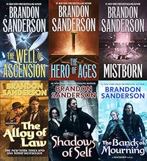 Imagen del vendedor de Mistborn 6 Books Collection Set by Brandon Sanderson (Final Empire, Well of Ascension, Hero of Ages, Band of Mourning, Alloy of Law & Shadows of Self) a la venta por Pieuler Store