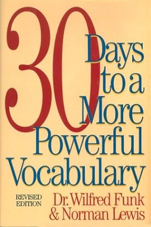 Seller image for 30 Days to a More Powerful Vocabulary for sale by Pieuler Store