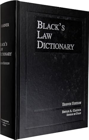 Seller image for Black's Law Dictionary, 8th Edition (BLACK'S LAW DICTIONARY (STANDARD EDITION)) for sale by Pieuler Store