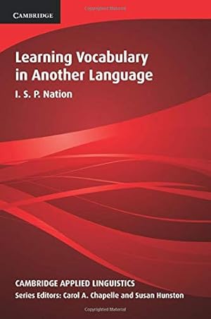 Imagen del vendedor de Learning Vocabulary in Another Language (Cambridge Applied Linguistics) a la venta por Pieuler Store