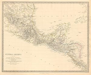 CENTRAL AMERICA, SHEET I., INCLUDING YUCATAN, BELIZE, GUATEMALA, SALVADOR, HONDURAS, NICARAGUA AN...