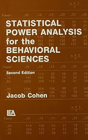 Immagine del venditore per Statistical Power Analysis for the Behavioral Sciences venduto da Pieuler Store