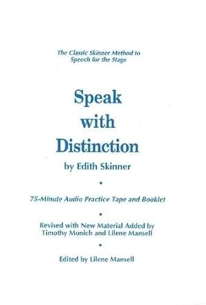 Seller image for Speak With Distinction for sale by Pieuler Store