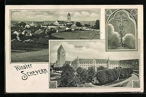 Ansichtskarte Scheyern, Kloster Scheyern, H. Kreuz, Totalansicht