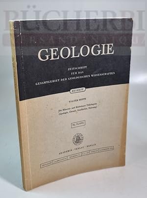 Imagen del vendedor de Geologie Zeitschrift fr das Gesamtgebiet der geologischen Wissenschaften a la venta por Bcherberg Antiquariat