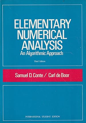 Seller image for Elementary numerical analysis. An algorithmic Approach for sale by Messinissa libri