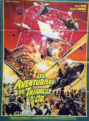 "LES AVENTURIERS DU TRIANGLE D'OR (BATTLE FOR THE TREASURE)" Réalisé par Burt PETERSEN en 1988 av...