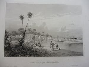 ORIGINAL- STAHLSTICH : SAN JUAN DE NICARAGUA.