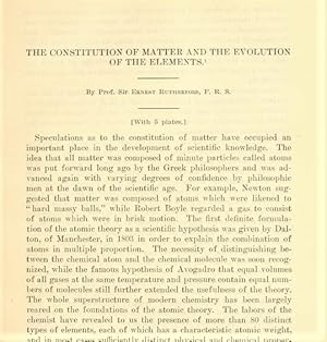 Seller image for The Constitution Of Matter And The Evolution Of The Elements for sale by Legacy Books II